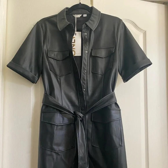 ONLY Faux Leather Dress ONLY Faux Leather Dress